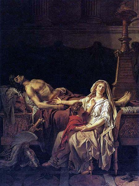 Jacques-Louis David Andromache mourns Hector Germany oil painting art